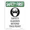 Signmission OSHA Sign, Glasses Beyond, 24in X 18in Rigid Plastic, 18" W, 24" H, Portrait, OS-SF-P-1824-V-11302 OS-SF-P-1824-V-11302 - alternate 1